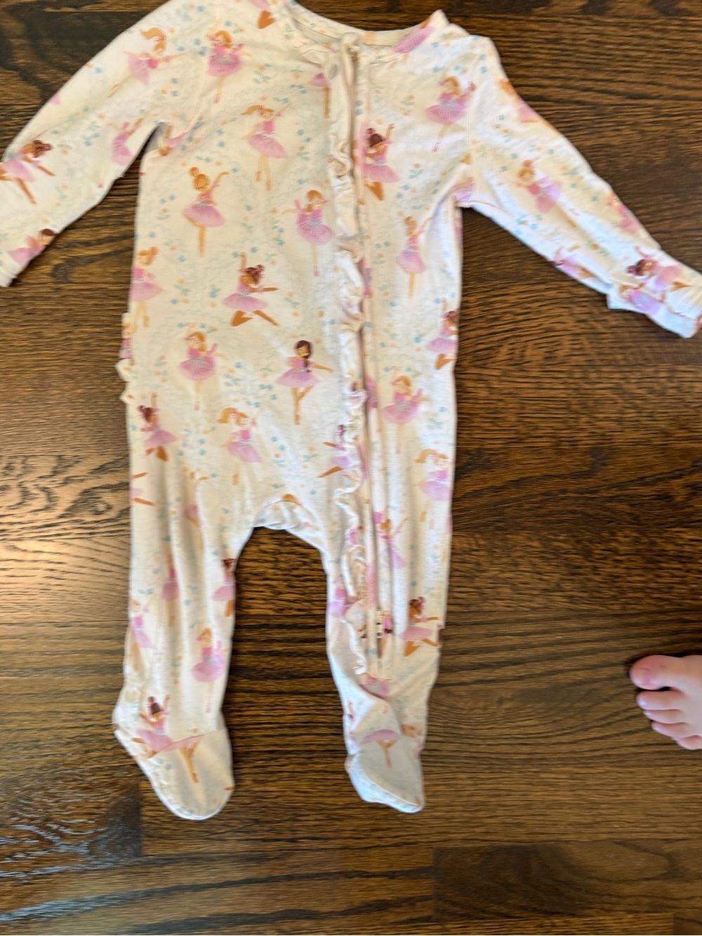 Angel Dear Pink Ballerina Footed One-Piece